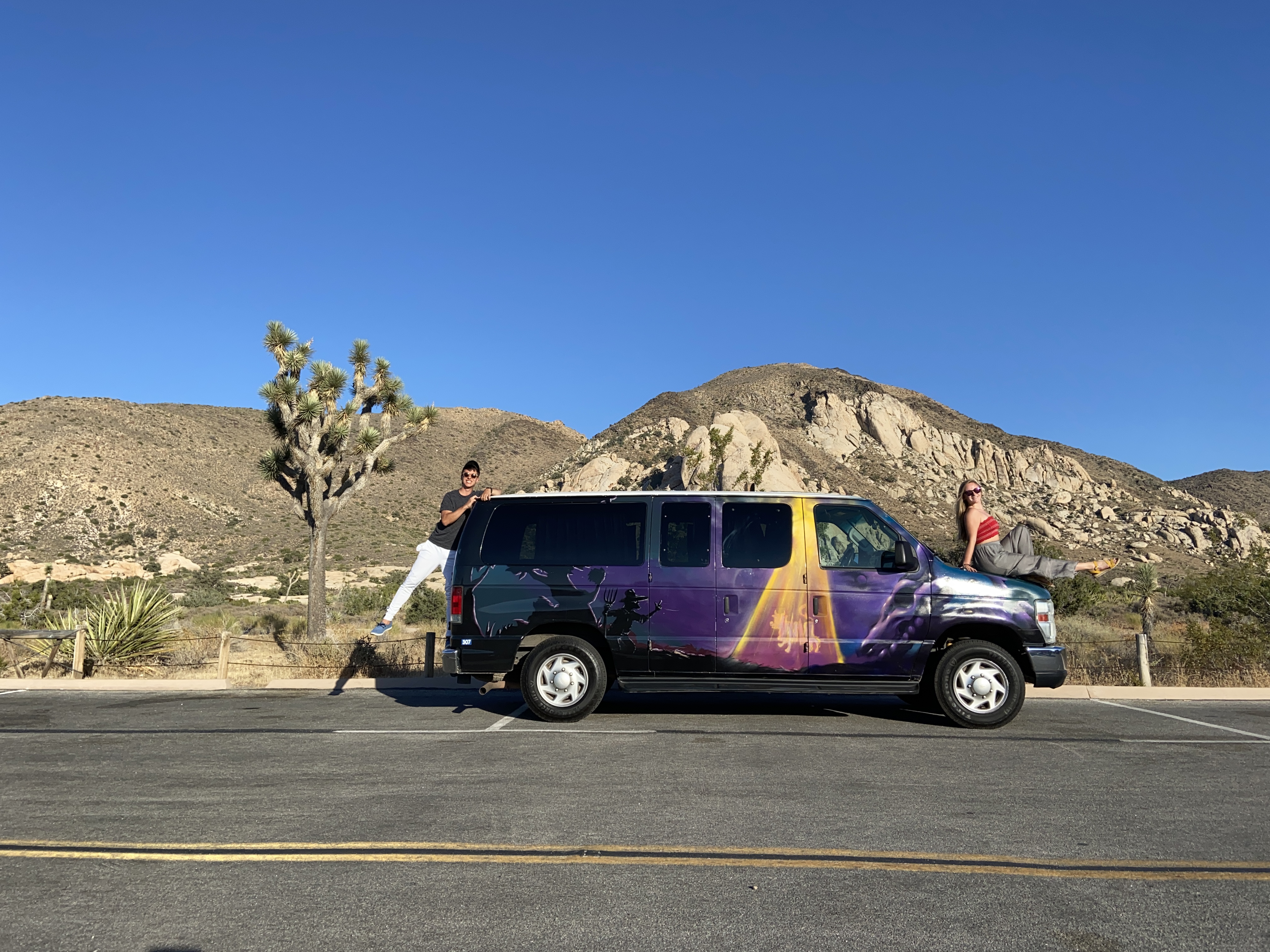 Our alien-themed van!